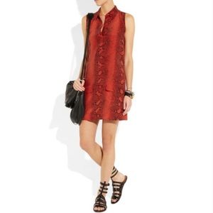 Equipment silk shirt dress